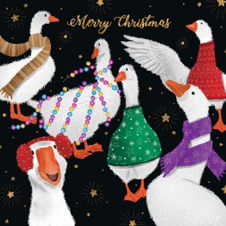 Gaggle of Geese Christmas Cards