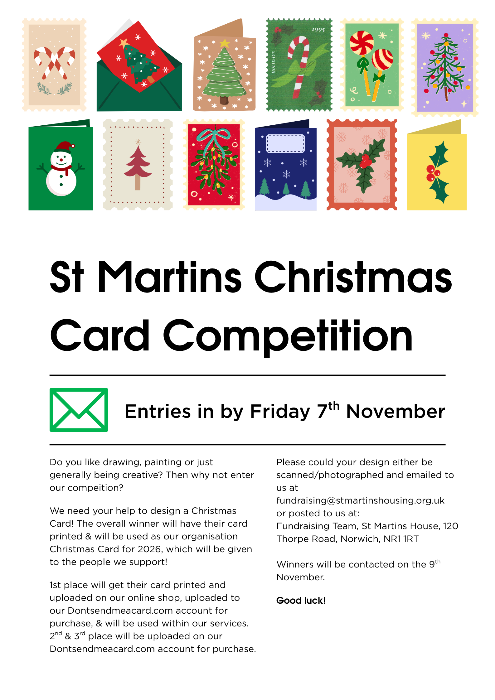 Christmas Card Competition - Free Template - Image 2